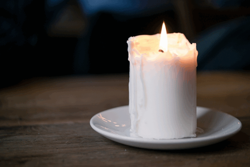 Белая свеча для ритуала